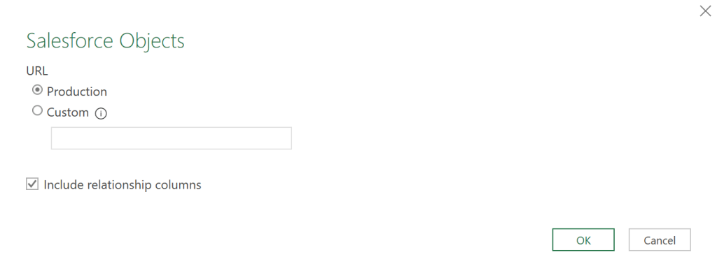 28 salesforce to excel configure power query connection options
