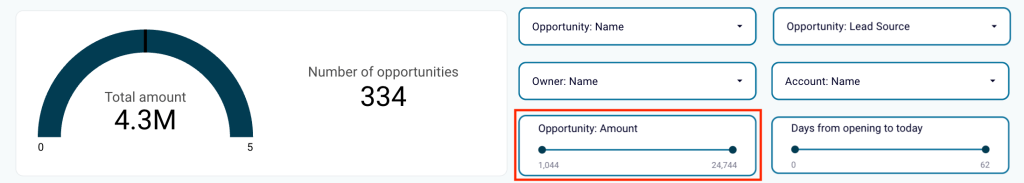 33 salesforce to excel salesforce dashboard filter open opportunities by amount