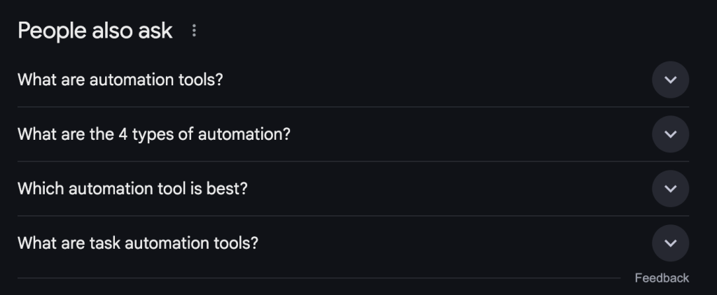 people also ask automation tools