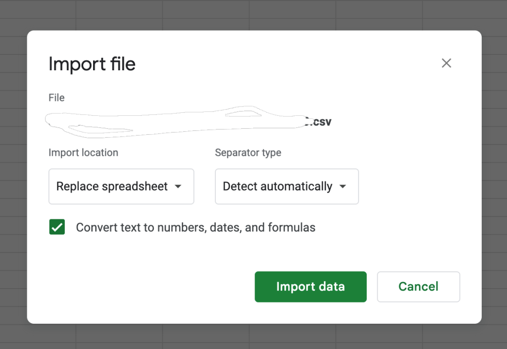 import popup window
