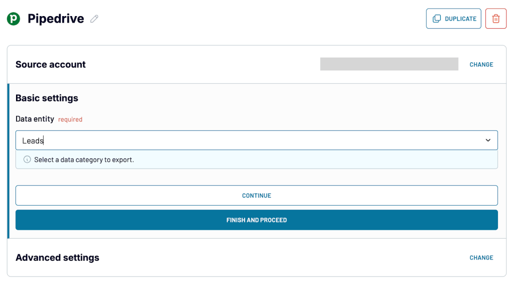 pipedrive settings