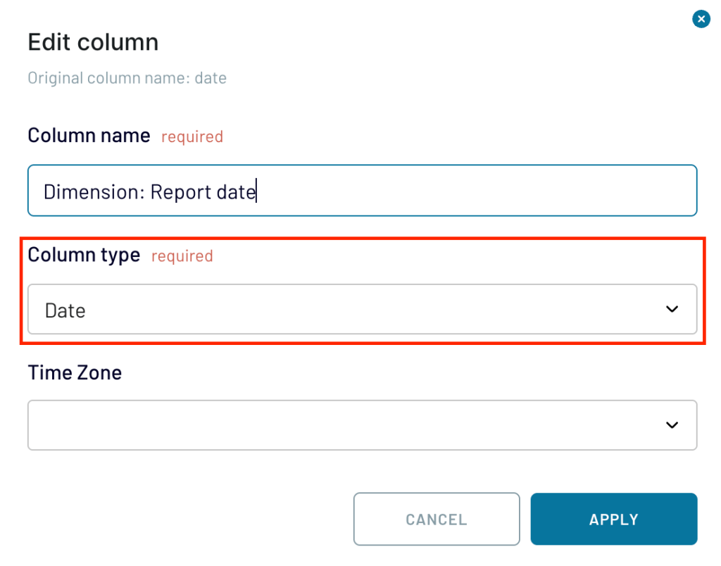 edit report date