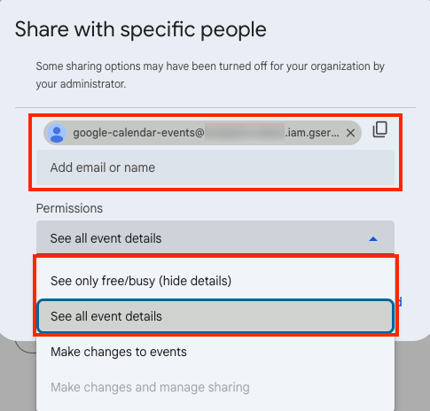 google calendar to json set google calendar sharing permissions