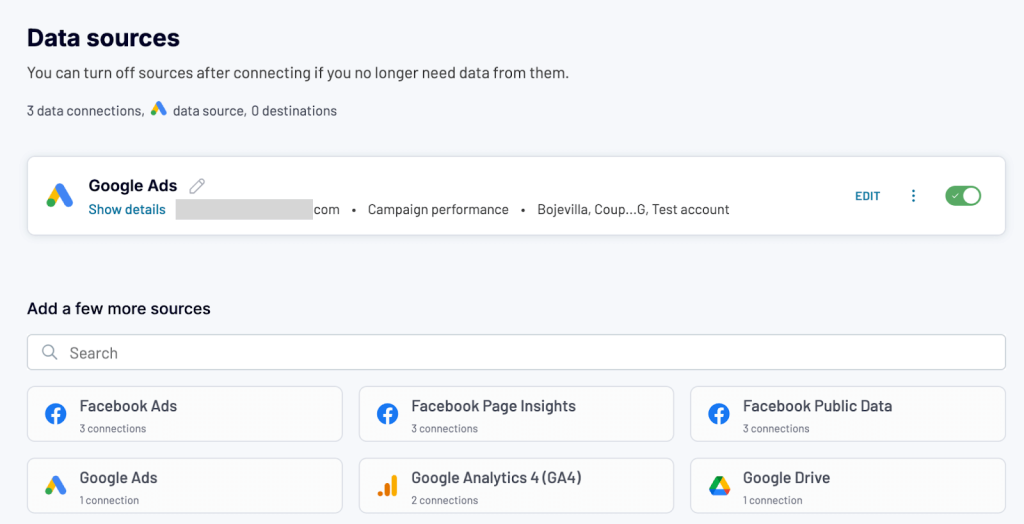 data sources