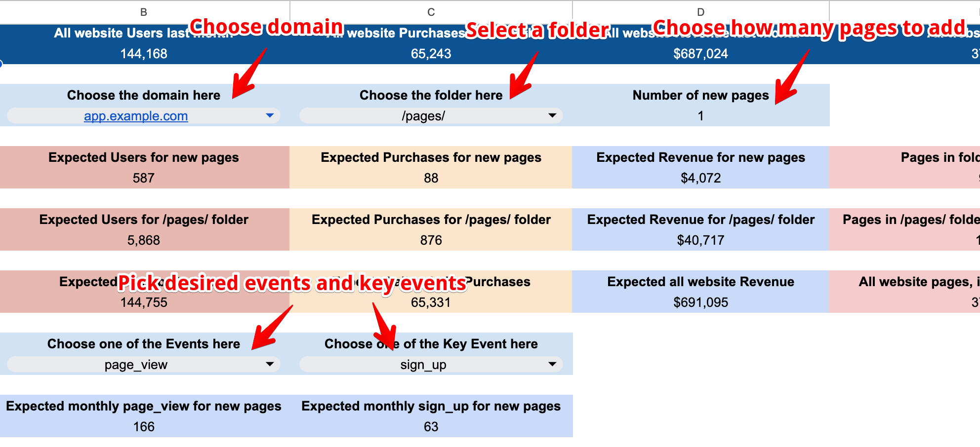 template setup