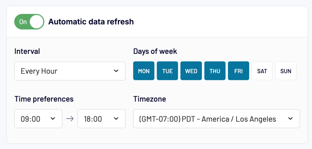 schedule data exports in looker studio