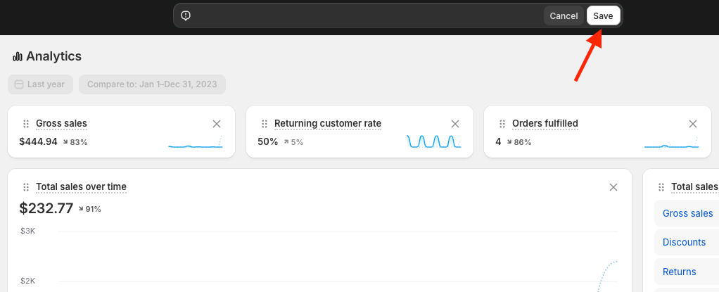 4 shopify dashboard templates save native dashboard customization in shopify