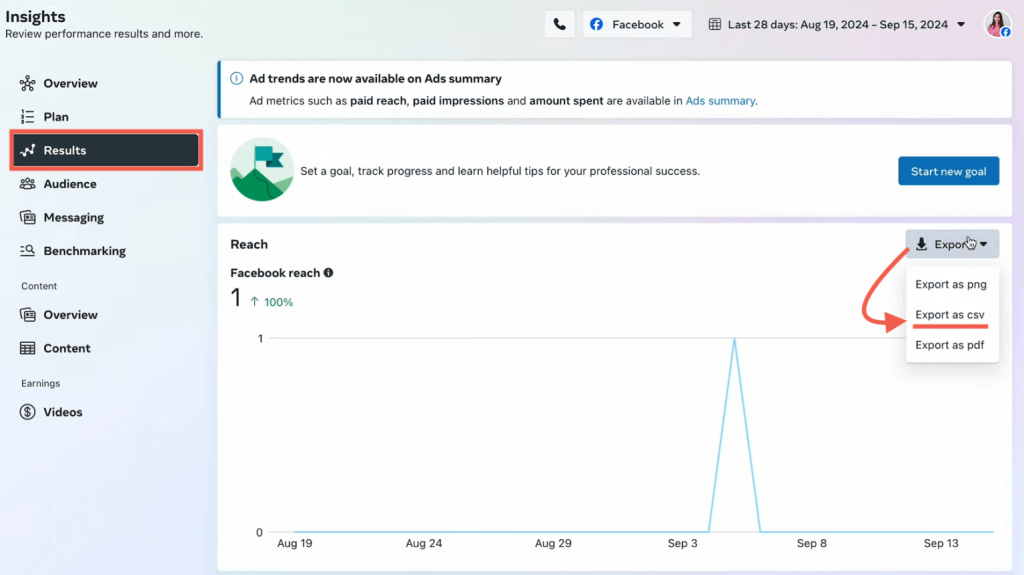 export to csv