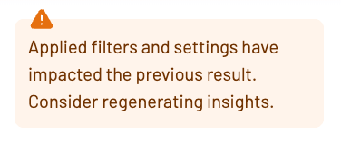 Regeneration alert in the AI Insights feature by Coupler.io