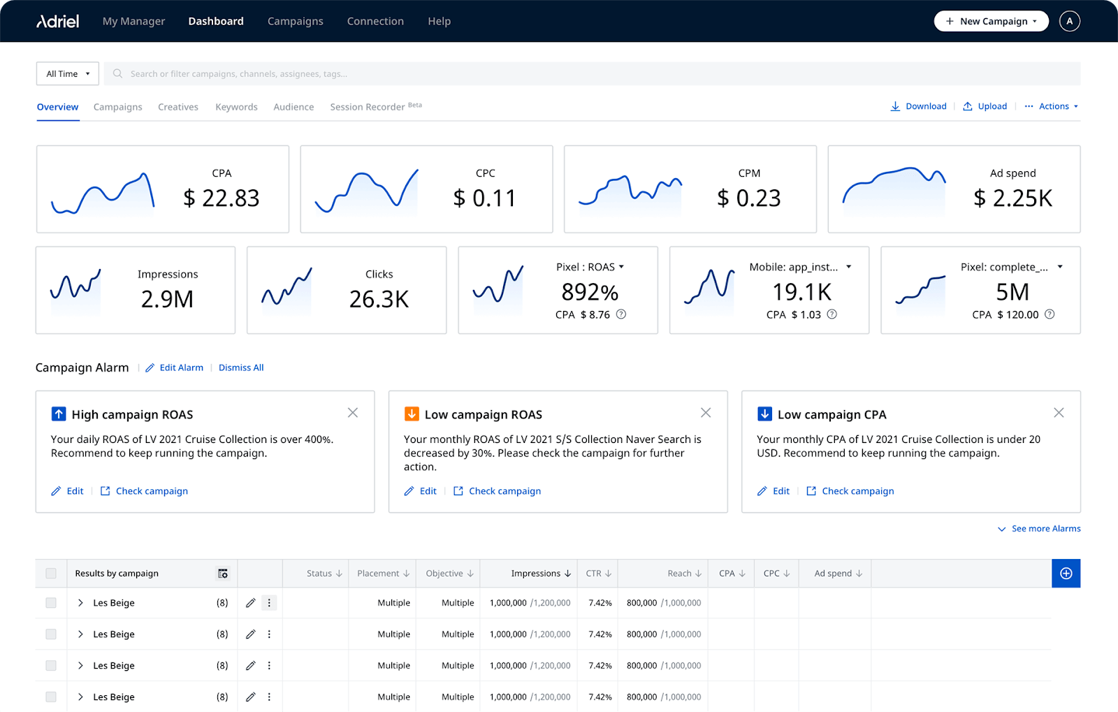Adriel interface
