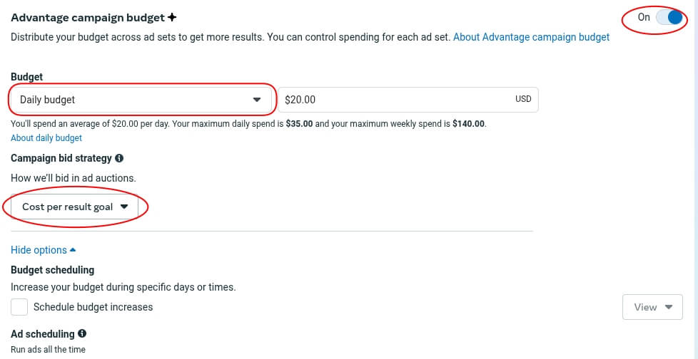 set up bidding step2